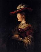 Rembrandt Peale Saskia in Pompous Dress oil painting reproduction